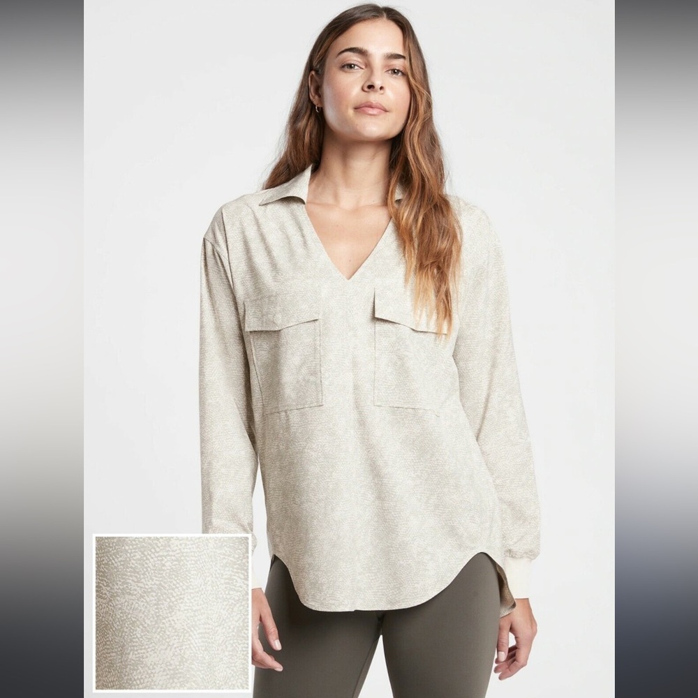 Athleta snakeprint top